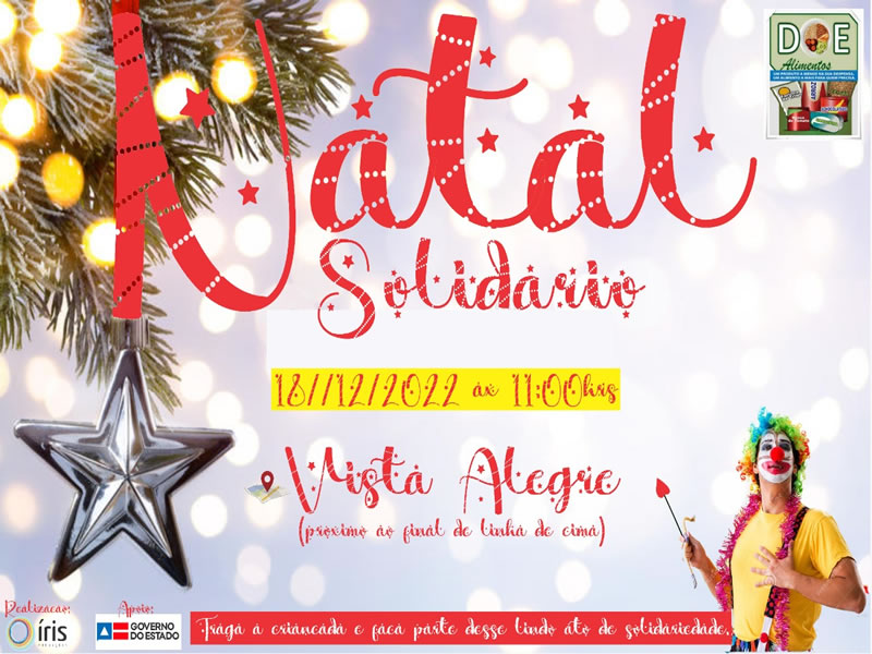 Vista Alegre realiza Natal Solidário neste domingo (18)