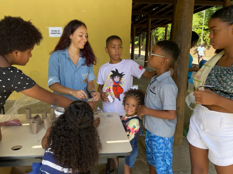 Novo Mané Dendê realiza ação de educação ambiental no Parque São Bartolomeu