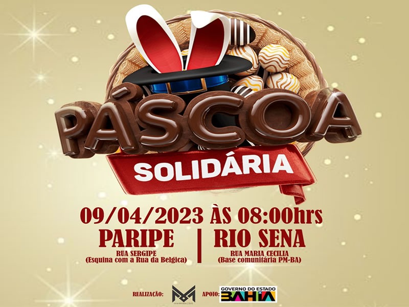 Páscoa Solidária: ação vai acontecer neste domingo no Subúrbio