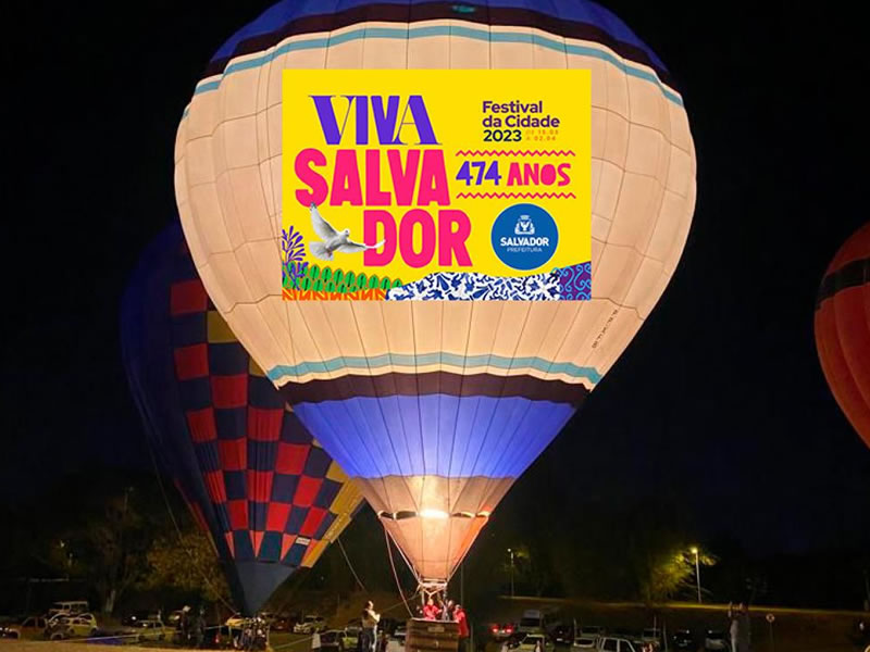 Festival da Cidade: aniversário de Salvador terá balão com voos cativos na Praça Cairu
