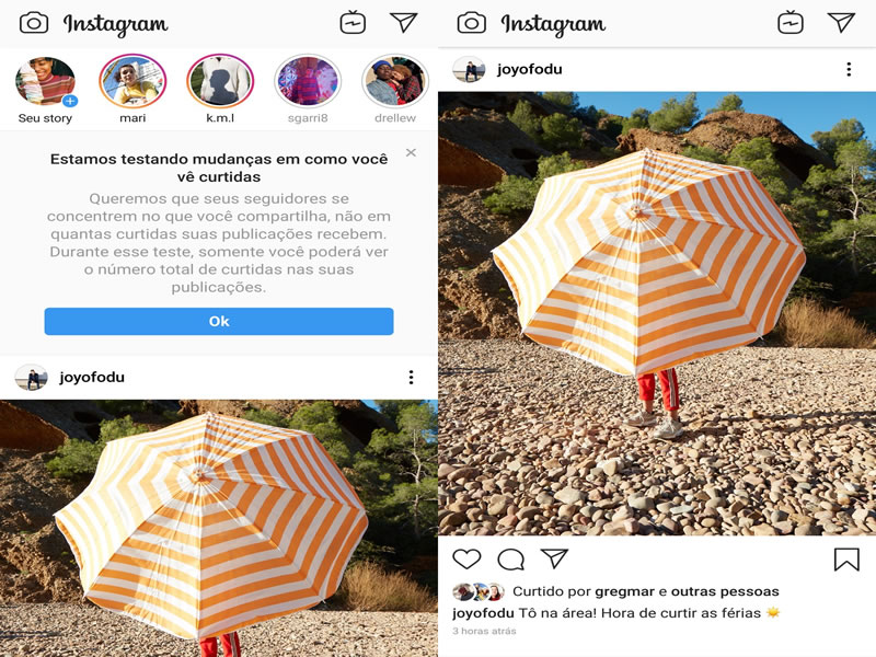 Instagram começa testes para ocultar número de curtidas no Brasil
