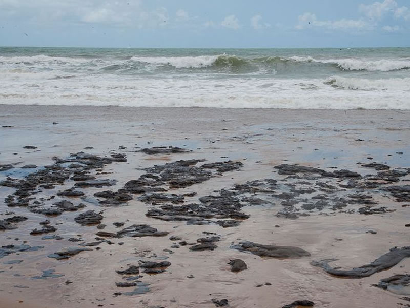 População deve evitar praias afetadas por manchas de petróleo