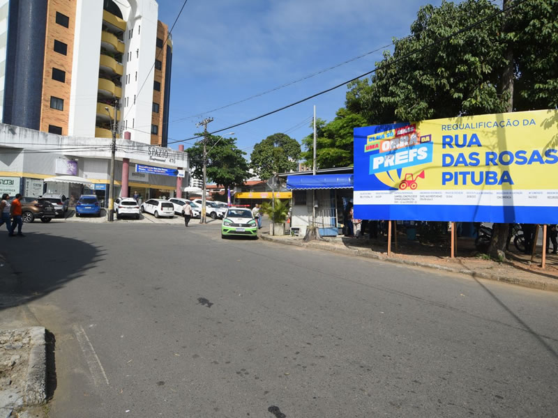 Obras de requalificação trarão mais mobilidade e ordenamento viário à Rua das Rosas, na Pituba