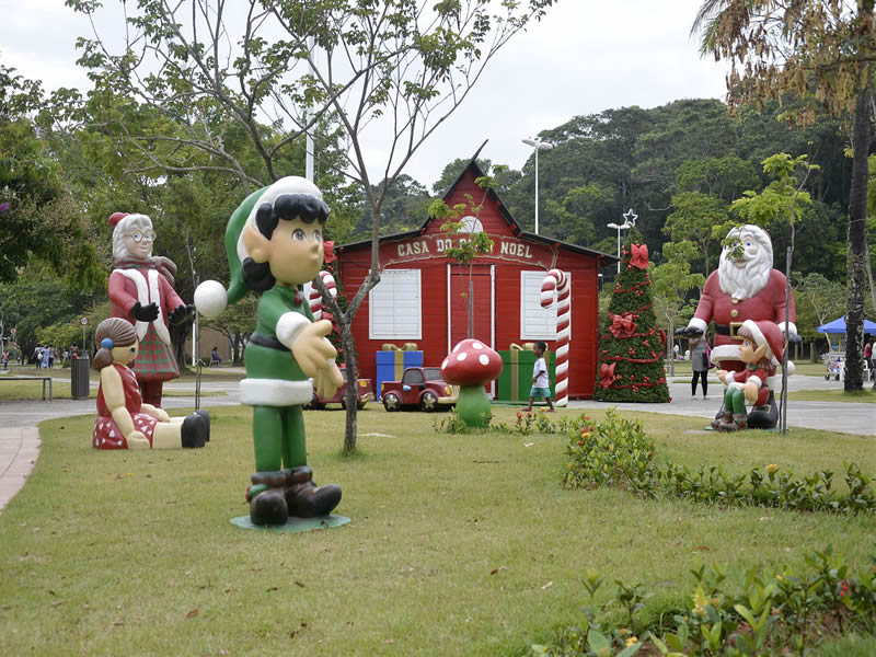 Casa do Papai Noel pode ser visitada no Parque da Cidade até dia 25