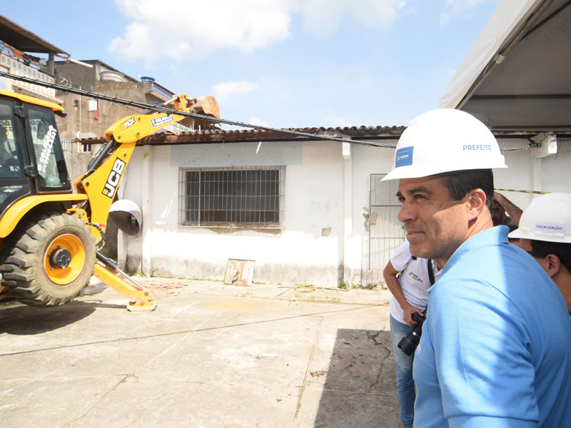 Salvador 475 anos: Prefeitura inicia reconstrução de escola municipal no Lobato