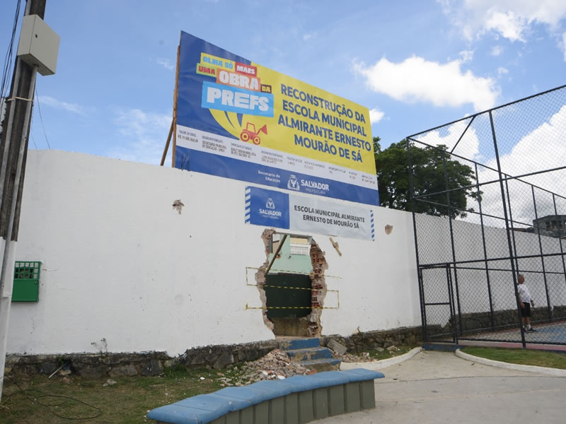 Prefeitura reconstruirá escola em Paripe com piscina e 22 salas de aulas climatizadas