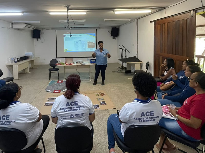 Novo Mané Dendê promove oficina com agentes de saúde e de combate às endemias do Subúrbio