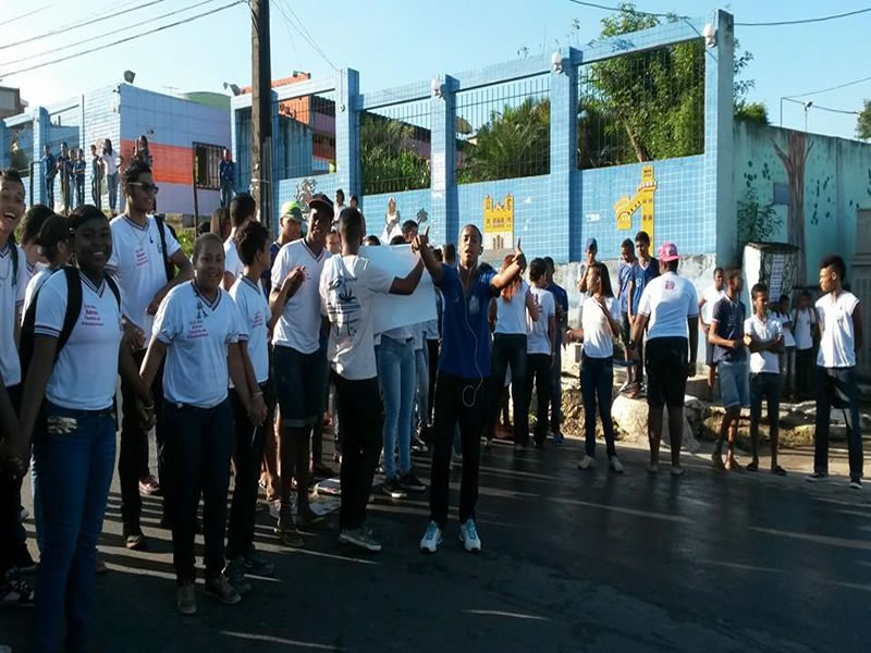Protesto de estudantes em Paripe