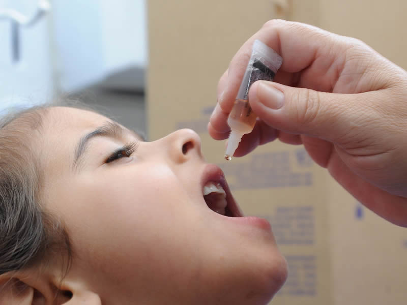 Campanha de Vacinação contra a poliomielite neste sábado (15)